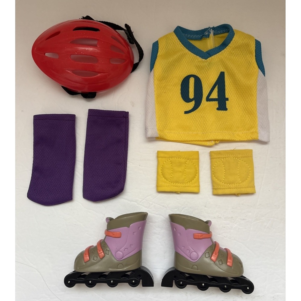 Our Generation Roller Skate 18 Inch Doll Clothing Accessories Lot Rollerblades